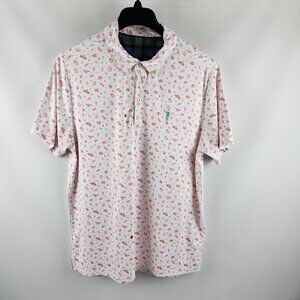 William Murray Shirt Mens Large Multi Bugs Print S/S Golf Polo